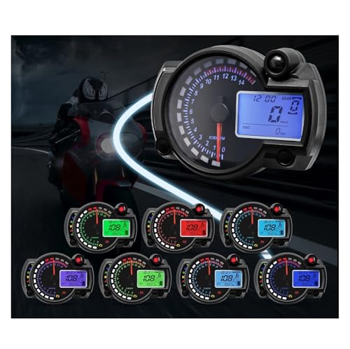Compteur de vitesse numérique pour moto RX2N avec tableau de bord réglable