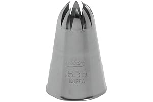 Ateco Steel Medium Closed Star Pastry Tip - Wilton 789 Icing Tip Equivalent