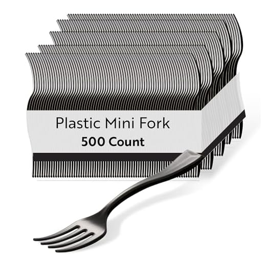 Heavy-Duty Mini Plastic Forks for Events