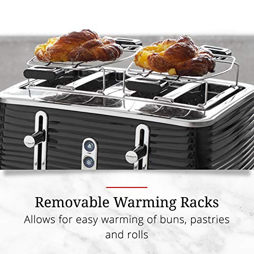 Russell-Hobbs-TR9450BR-Coventry-4-Slice-Toaster-Black-Included-Warming-Rack Russell Hobbs TR9450BR Coventry 4 Slice Toaster Black Included Warming Rack