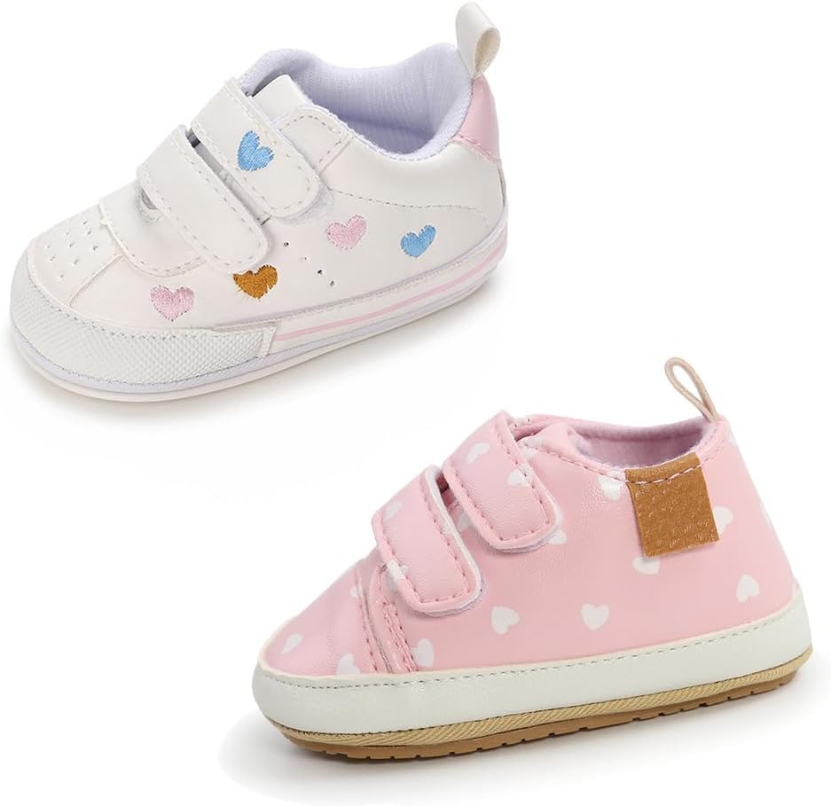 Clowora Baby Boys Girls Shoes Non-Slip Rubber Sole Sneakers Infant First Walking Toddler Crib Shoes Newborn Loafers Flats. - Image 6