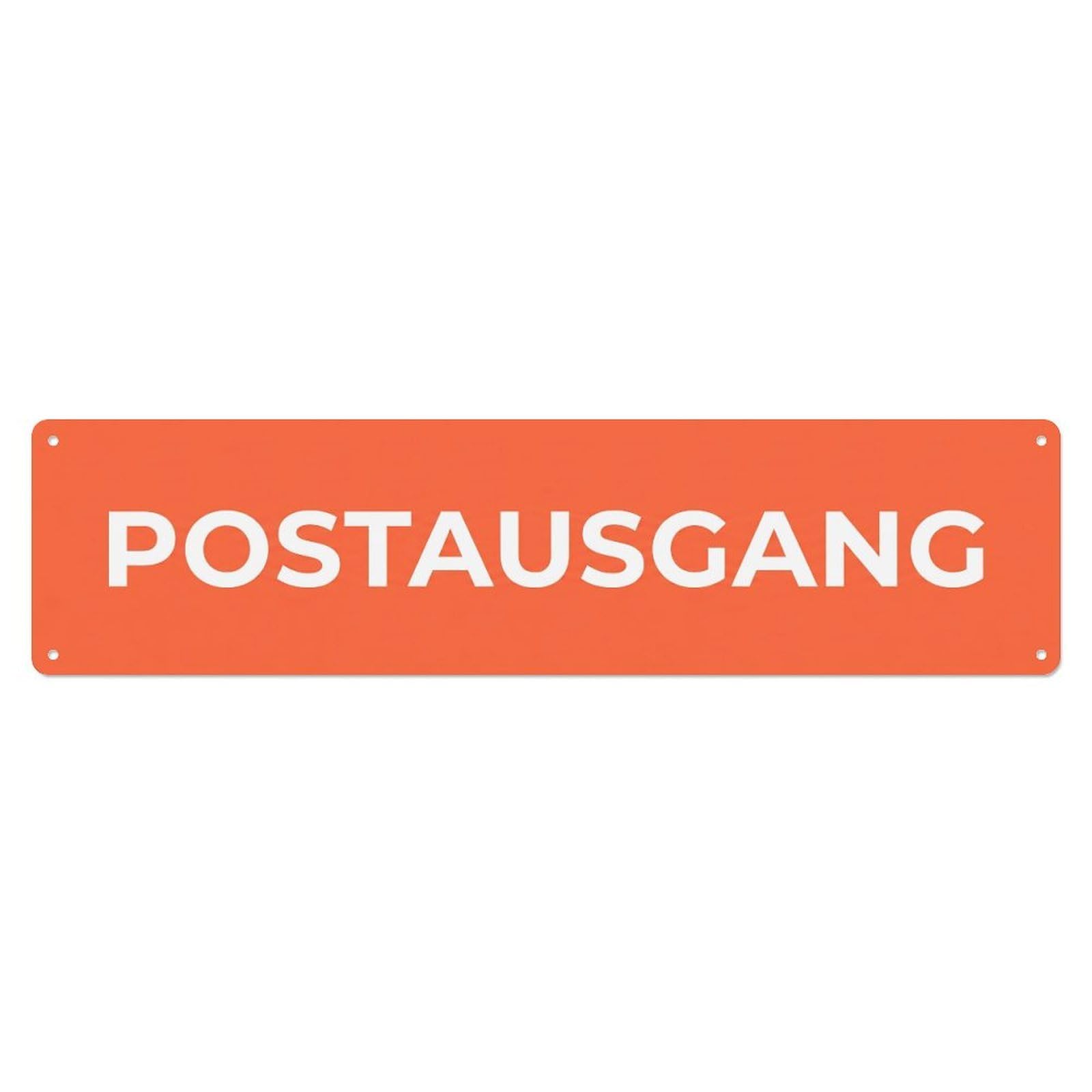 Metal Tin Sign Postausgang Mail Outgoing Dispatch