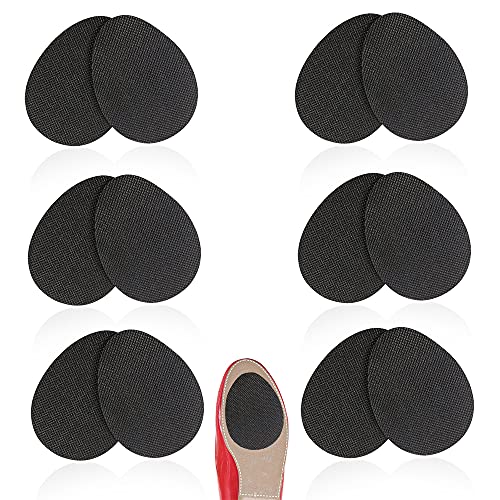 6 Pairs Self-Adhesive Anti-Slip Stick Pad for Shoes High Heels Non-Slip Sole Pads, Skid Proof Sole Sticker (Round,6pair)