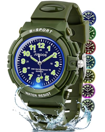 Image of Juboos Kids Watch Analog for Boys Girls Teens Waterproof Sport Wristwatch