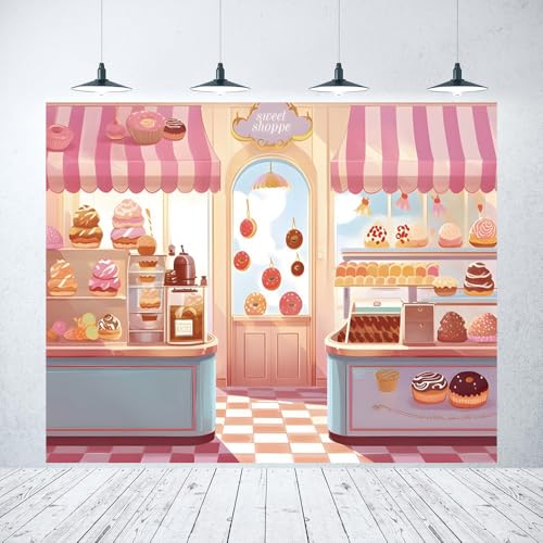 Fondo Fotográfico Rosa 10x8ft para Fiesta y Fotos miniatura 1