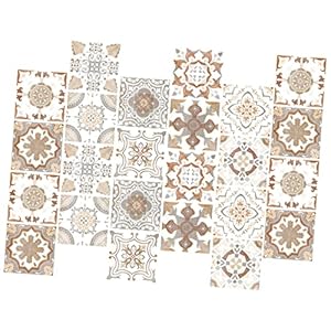 DOITOOL 24 Stuks Muursticker Schillen En Plakken Behang Schil En Plak Schil En Plak Tegelstickers Badkamer Backsplash Tegel Schil En Plak Werkbladen Pvc Anti-vettig Keukenbenodigdheden