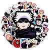 50Pcs Manga Jujutsu Kaisen Stickers Mixed Pack Cool Movie Cartoon Anime Stickers Decorative Sticker for Teens Adults Waterproof Sticker for Water Bottle Laptop (ZSHZ) - Image 2