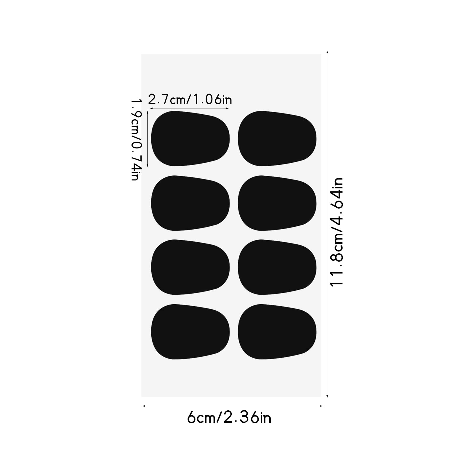 40Pcs 0.8Mm Thick Saxophone Mouthpiece Pads, Rubber