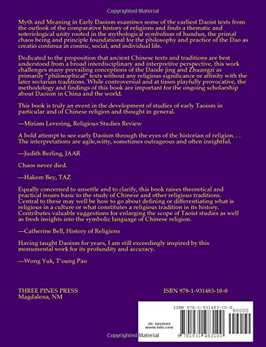 Myth and Meaning in Early Daoism: The Theme of Chaos (Hundun)