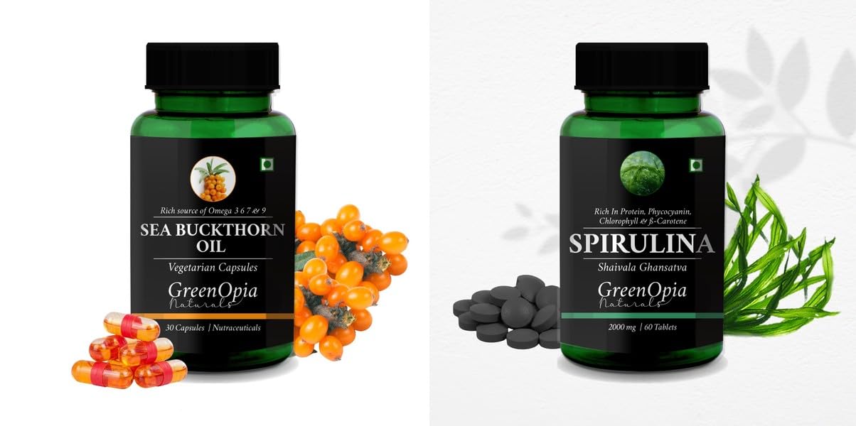 Sea Buckthorn Oil Spirulina Wellness Daily Vitality 60 CAPSULES-image-8