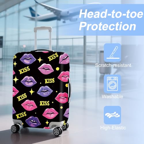 ANNA QUEEN Travel Luggage Cover Suitcase Protector Suitcase Cover Anti-Scratch,Stretchable Bag Cover Washable Durable Polyester2
