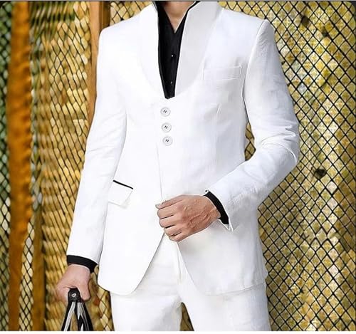 Mens Suits Slim Fit 2 Piece Set Zhongshan Suit Mao Suits Tang Suit Tangzhuang for Weddings Formal Attire 6