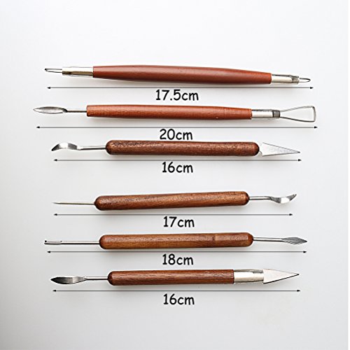Fashionroad 6462K-11-N Fashion Road 6Pcs Clay Sculpting Tools thumb #1
