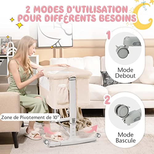 Lit cododo bébé DREAMADE avec matelas pour des nuits partagées en toute sérénité