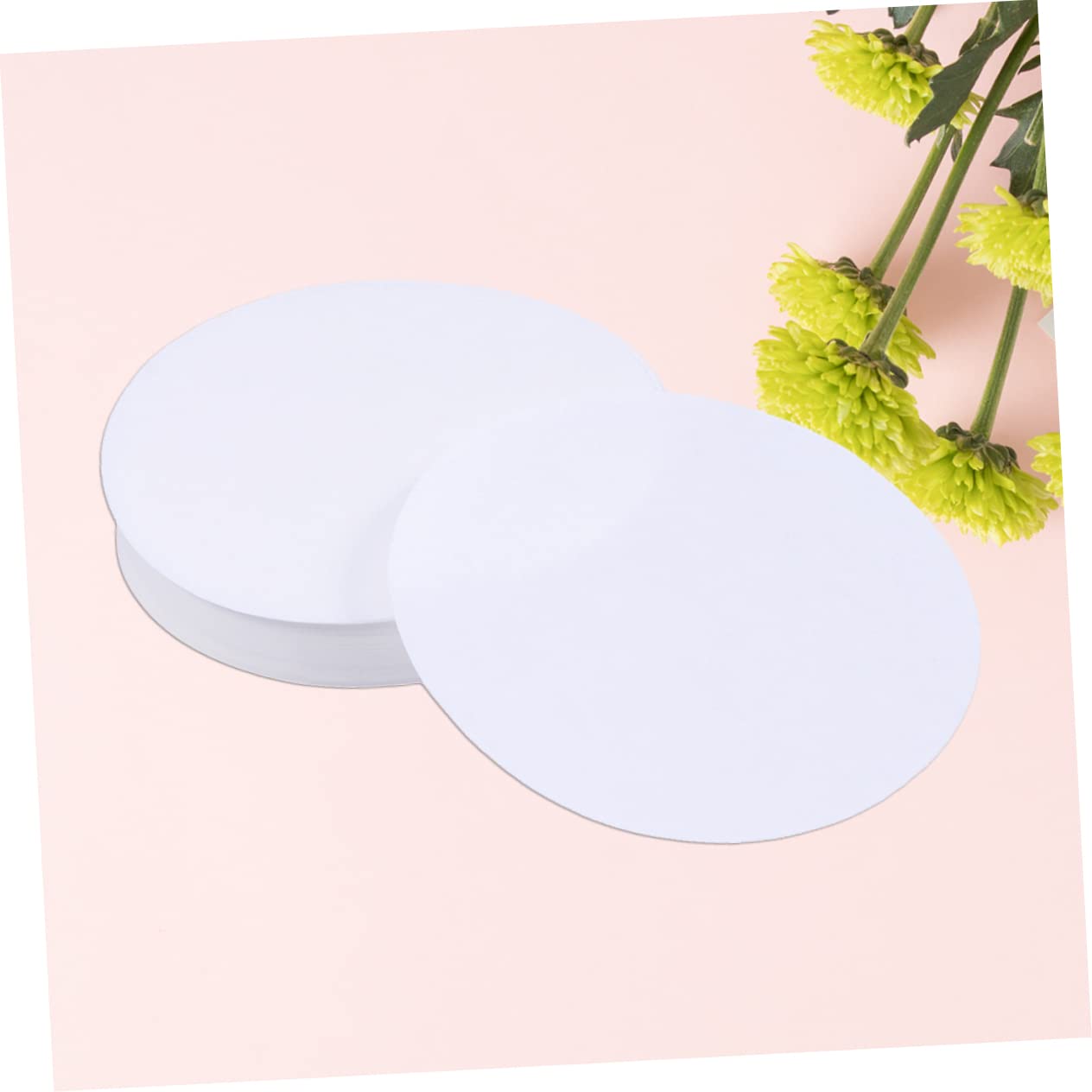 STOBAZA 200pcs Qualitative Filter Paper Laboratory Medium Filter Circle Grade Scientific Plus Unbleached Separating Lab Paper Qualitative Paper Chemistry Experimental Lab Filter White