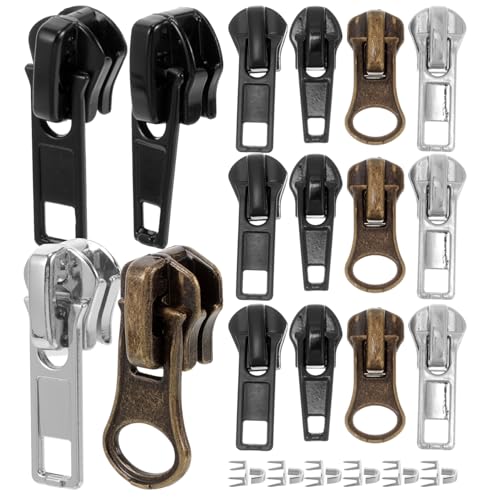 ARTIBETTER 1 Set Zipper Head Replacement Kit Durable Zipper Pullers for Jackets Bags and Clothing Easy Installation Sturdy Slides