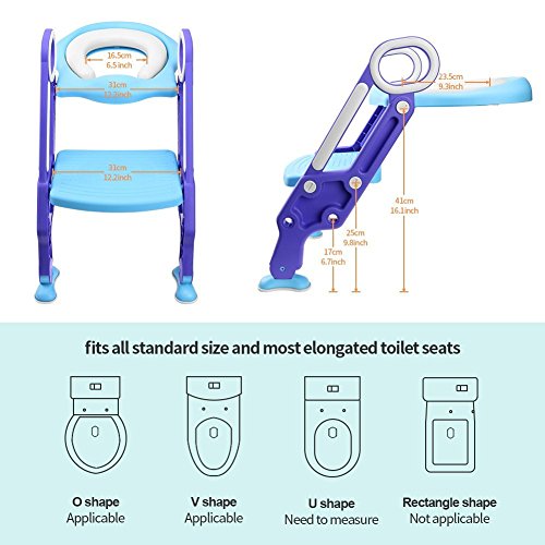 image for Potty Training Seat with Step Stool Ladder for Toddler and Kids, Wiifo