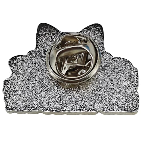 Image of Cute Enamel Pin, DOGS HAVE OWNERS CATS HAVE STAFF Cat Pin, Cartoon Lapel Pin, Gift for Cat Lovers