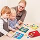 Anseom 12 Stück Tic Tac Toe Spiel, Filz Tic Tac Mini für Kinder, Geschenke für Geburtstagsfeiern Tic Tac Toe Strategie Brettspiel Lernspielzeug Geeignet für Geburtstag Zuhauser Schule Party