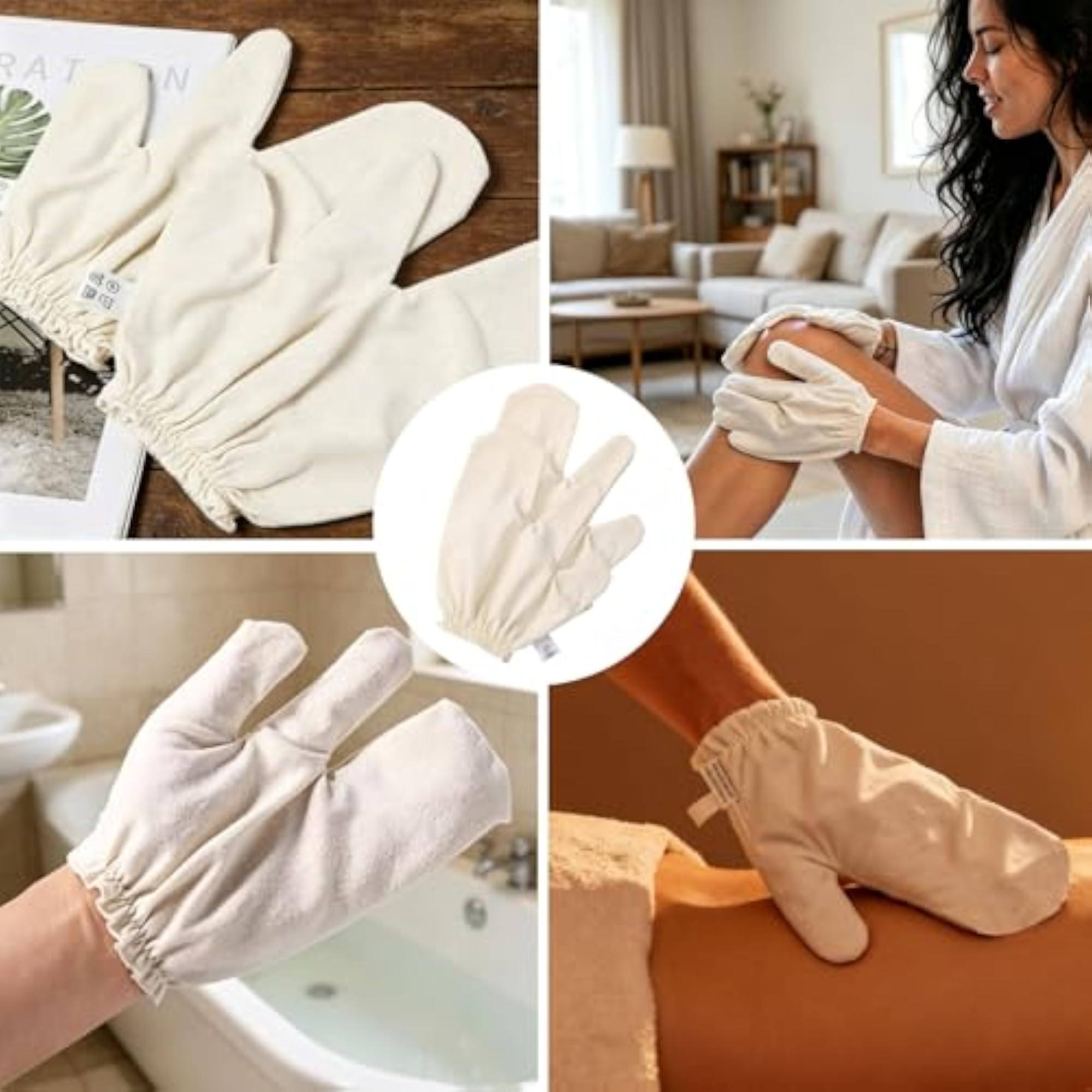 Massage Gloves Exfoliating Ayurvedic Mitt