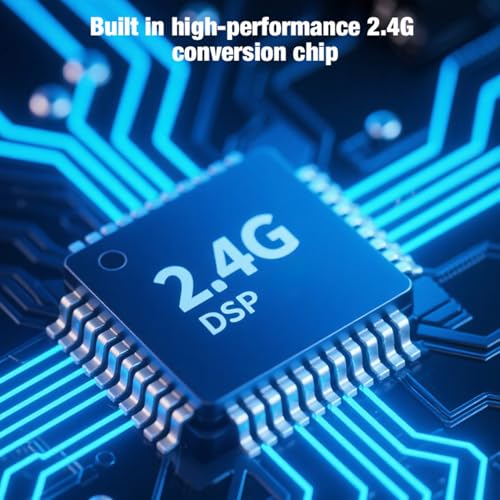 Sistema inalámbrico de micrófono ciciglow: transmisor y receptor XLR 2.4 GHz, para micrófonos dinámicos y condensadores, mezcladora, sistema PA, alcance de 50 m (1 transmisor + 2 receptores) miniatura 6