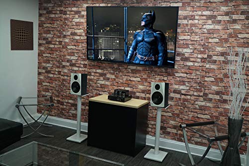 Rockville RS29W V2 Pair Rs29W 29 Inch Steel Bookshelf Speaker/Studio Monitor Stands-White V2 thumb #6