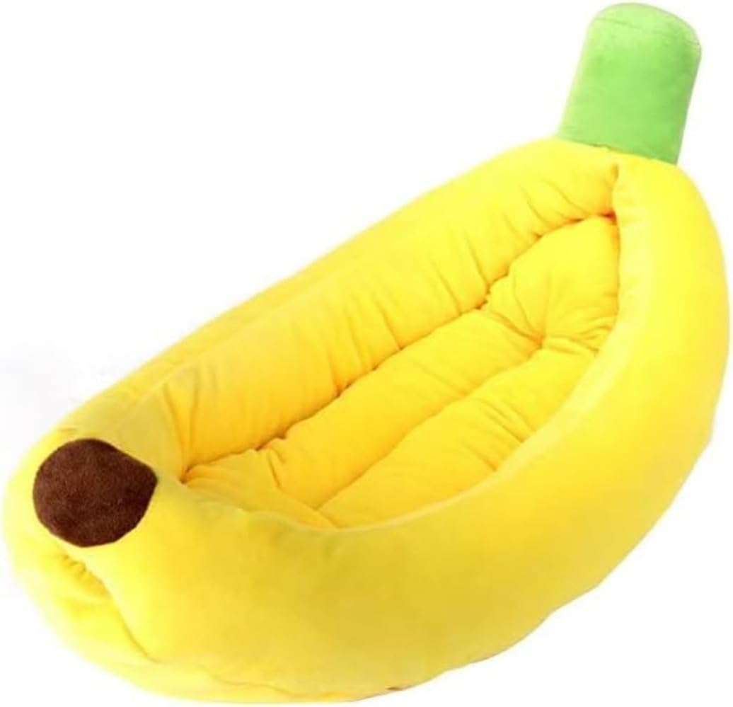 ペットマットバナナハウス犬猫のためのぐっすり睡眠4サイズ(L)です。MumuElf (L,黄色です)