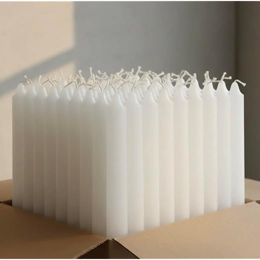 vela palito 15cm - caixa com 50 velas (Branco)