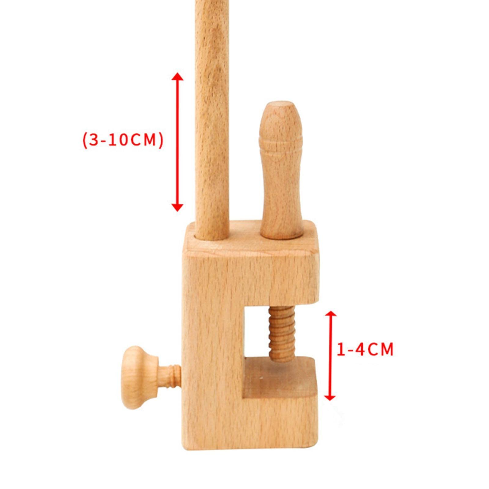 Verstellbarer Stickrahmen Aus Buchenholz für Und Rechteckige Stickringe, 20cm Schleife