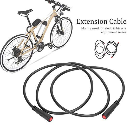 Motor Extension Cable, Ebike Extenson Cable Connector Extension Cable Bicycle Lithium Battery Modification 2‑Core Waterproof Adapter(Male To Male) Electric Bicycle Modification Accessories #TOP3