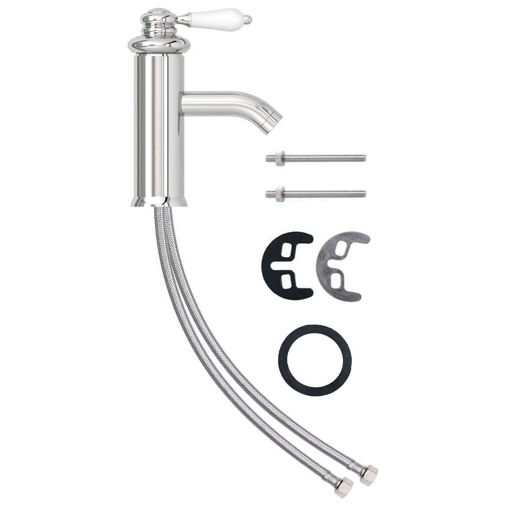 Red Cup Living vidaXL Bathroom Basin Faucet Chromed Finish 130x180 mm