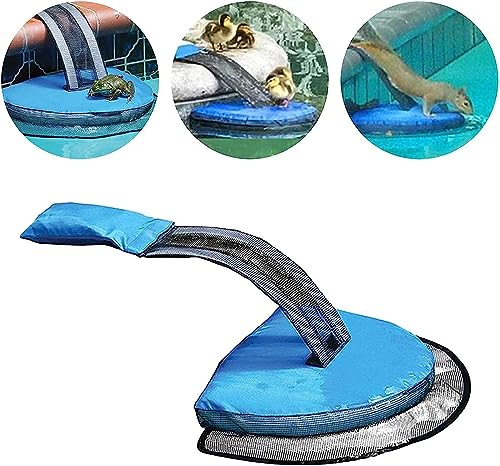 Oriental eLife Pool Ausstiegshilfe für Tiere, Tiersparende Fluchtrampe für Pool, Schwimmende Rampe Rettungen, Tierrampe Kleintier Swimming Fluchtrampe Sicherheit Tierrettungs Critter Escape Ramp, Blau