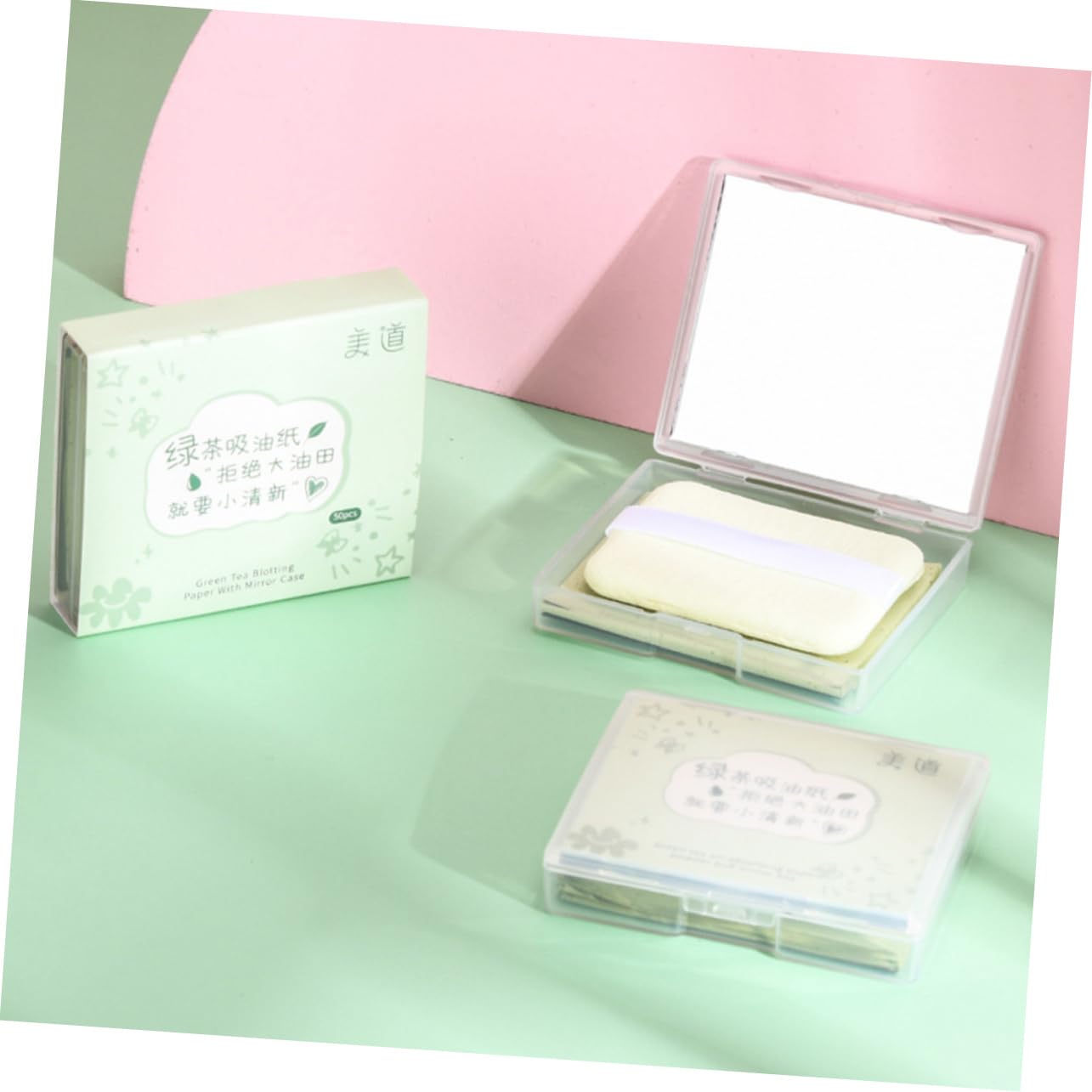 FOMIYES 2 Sets Oil Absorbing Sheets Set for Face Makeup Oil Removal Tissue Blotting Paper for Oily Skin Refill Sheets for Summer