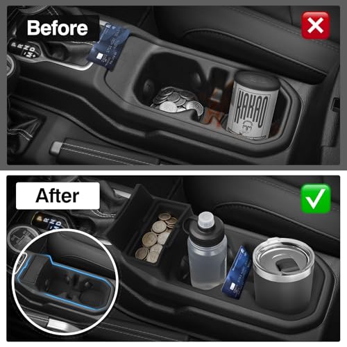 Portavasos de silicona compatible con Jeep Wrangler JL JLU 2018-2025 miniatura 4