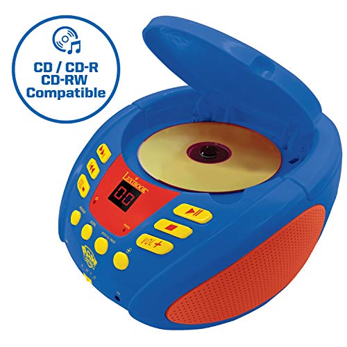 Lexibook - Paw Patrol - Bluetooth CD Player for Kids – Portable, Multicoloured Light Effects, Microphone Jack, Aux-in Jack, AC or Battery-Operated, Girls, Boys, Blue/Red, RCD109PA by LEXiBOOK - Image 2