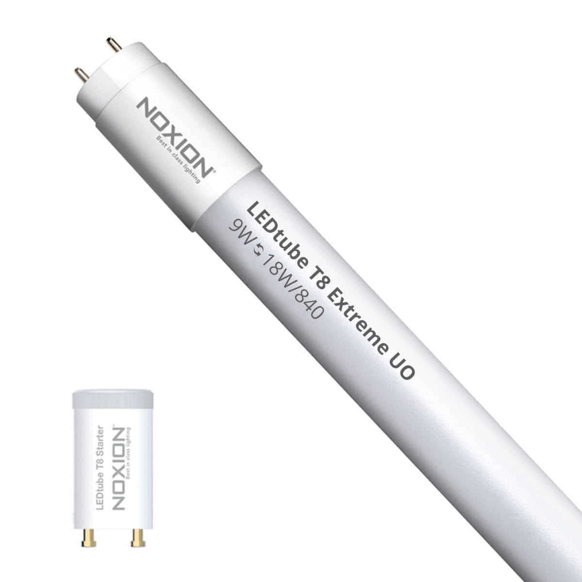 Noxion Tube LED T8 Avant Extreme (EM/​Direct 230V) Ultra Output 8.4W 1350lm - 840 Blanc Froid | 60cm - Équivalent 18W