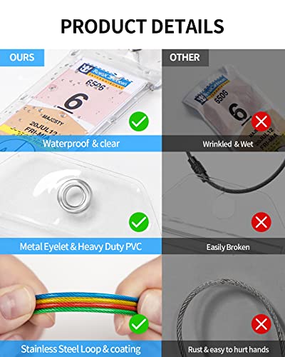 Image of Cruise Luggage Tags, NTONPOWER Cruise Tags Holders with Steel Loops Clear Cruise Luggage Tags for Cruise Ships Fits All Royal Caribbean & Celebrity Cruise Cruise Essentials in 2024