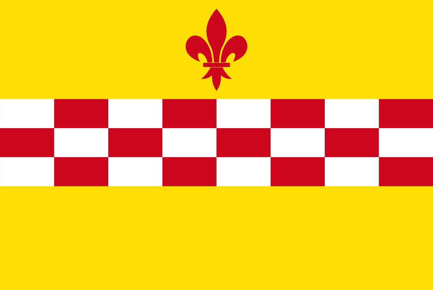 Drapeau large Rixensart vlag drapeau paysage extérieur pour mairie