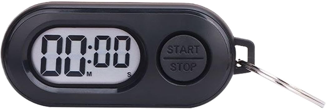 Stop Timer Clock Time Counter Keychain for Outdoors