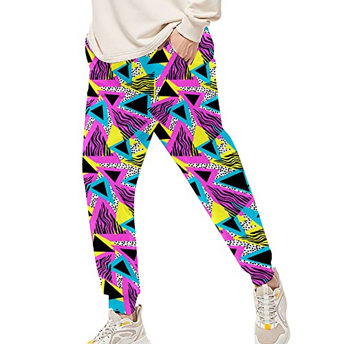 80s Costumes for Men Joggers Pants,Casual Pants Running Pants with Drawstring,90s Outfit for Men4