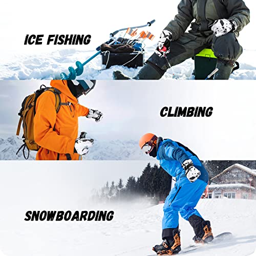 Hikenture Ski Gloves Men Waterproof Insulated, 3M Thinsulate Womens Snow Gloves, Cold Weather Breathable & Warm Snowboard Gloves, Touchscreen Snowmobile Gloves For Winter(1165-A1 S) #TOP5