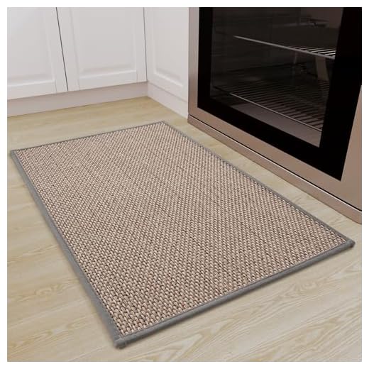 SIXHOME Tapis de Cuisine antidérapants Tapis Lavable en Machine absorbants et résistants aux Taches(Gris,40 * 60cm)
