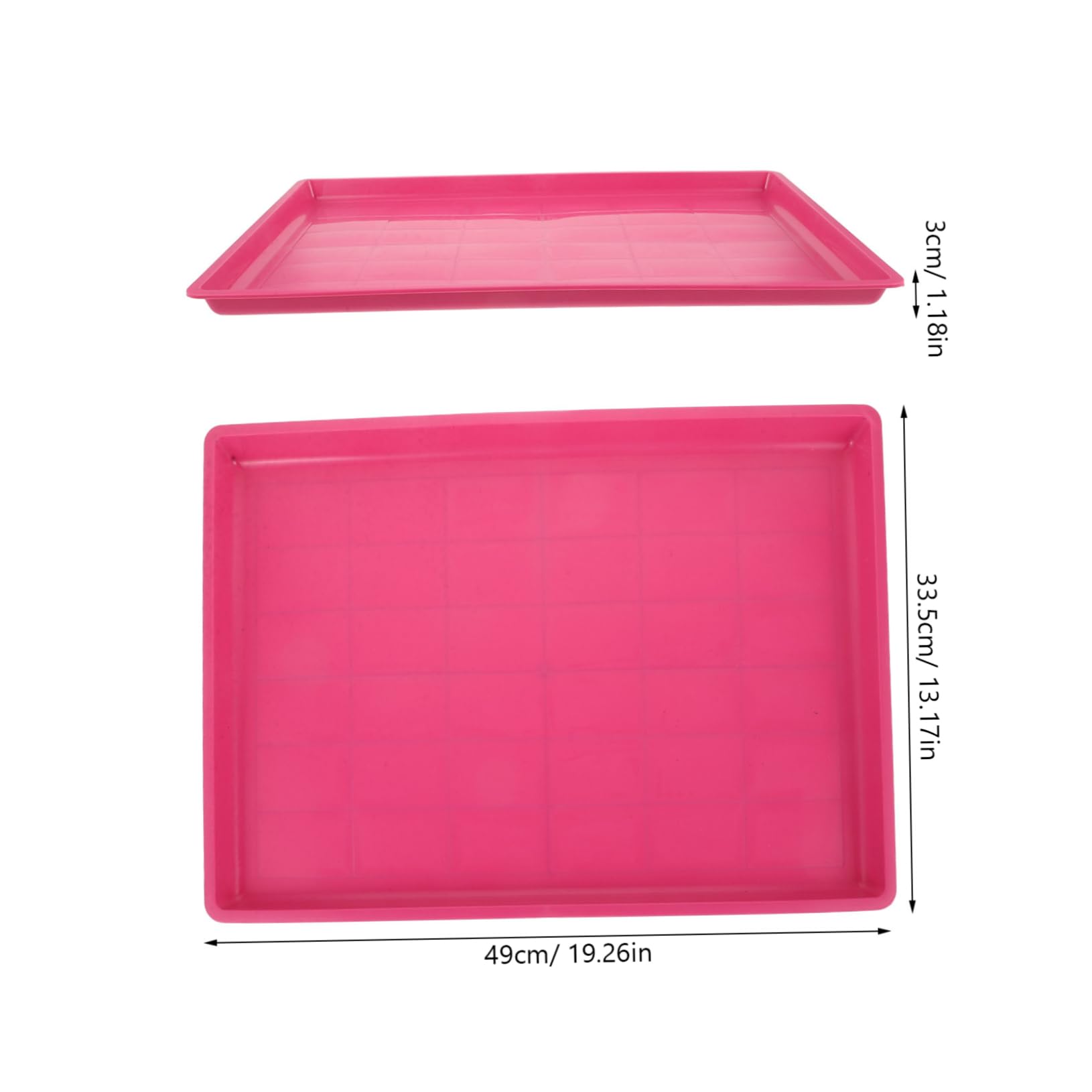 Vassoio di Ricambio per Gabbia Cani e Conigli in Plastica Riutilizzabile Leggero e Facile da Pulire Resistente Macchie e Odori Vaschetta Orinatoio per Interno e Giardino Dimensioni