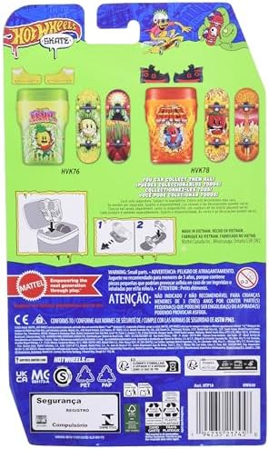 Hot Wheels Skate Vehicle Toy Pack of Erasers Erasers Bubble Explosion for Children 5 Years and Up, HWN49 image 4