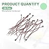 sourcing map 10 Pcs Electret Microphone Condenser Pickup, 4mm Dia Mini MIC Electret Condenser with 80mm Wire Leads 58dB for Audio, Black #2