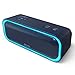 Produktbild DOSS Bluetooth Lautsprecher, SoundBox Pro Musikbox Bluetooth, 20W, Mehrfarbige Lichter, IPX5-Wasserdicht, 20H Akku, kabellose Stereokopplung, Bluetooth Box für Handy, Draußen, Strand - Blau