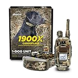 Dogtra 1900X Camouflage E-Collar - 3/4 Mile Range, Dogs 45 lbs+, IPX9K Waterproof, 100 Stimulation Levels, Vibration, Tone, Rechargeable - Ideal for Dog Owners and Professional Trainers