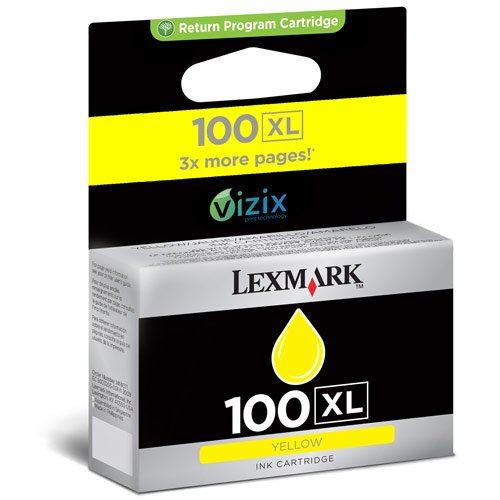 Cartouche d'encre jaune Lexmark 14 N1071E pour imprimante jet d'encre S815