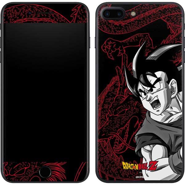 Skinit Decal Phone Skin Compatible with iPhone 8 Plus - Officially Licensed Dragon Ball Z Goku and Shenron Design