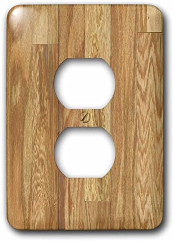3dRose Lsp_149887_6 Oak Natural Hardwood 2 Plug Outlet Cover image 5